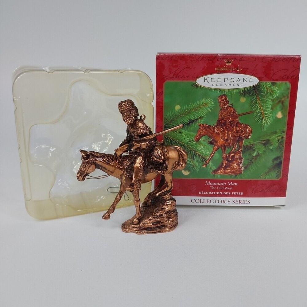 Hallmark Keepsake Mountain Man on Horse The Old West 2000 Christmas‎ Ornament